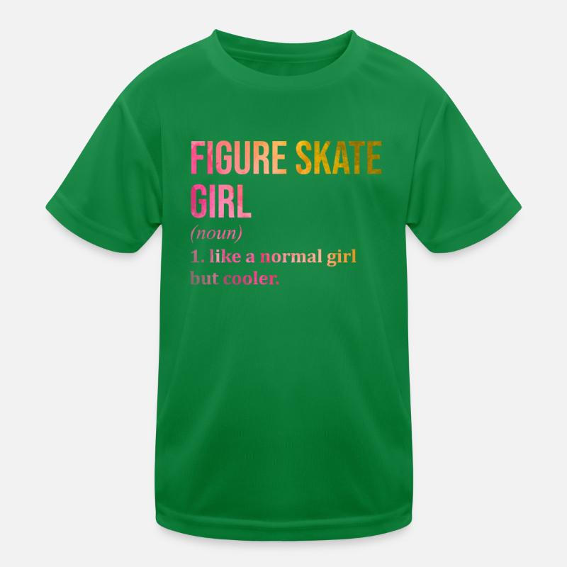 Figure Skating Kids Functional T-Shirt