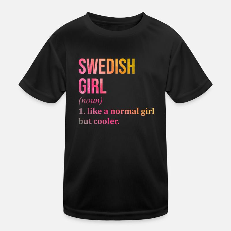 Schweden Kinder Funktions-T-Shirt