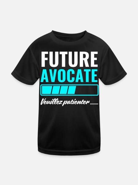 future lawyer - Kids Functional T-Shirt - black
