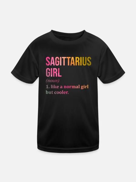 Sagittarius Sagittarius Sagittarius - Kids Functional T-Shirt - black - Front