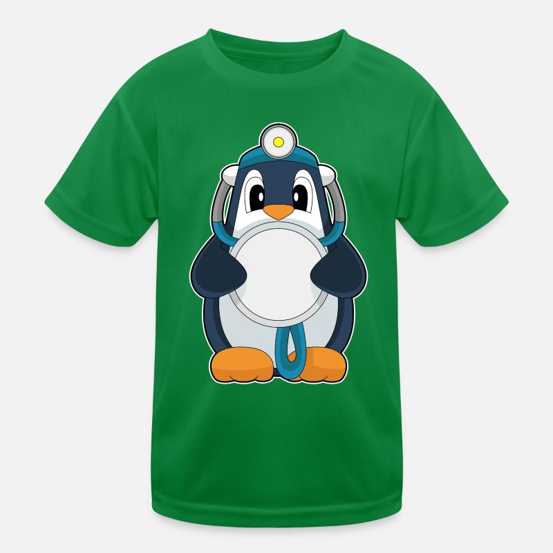 Pinguin Arzt Stethoskop Kinder Funktions-T-Shirt