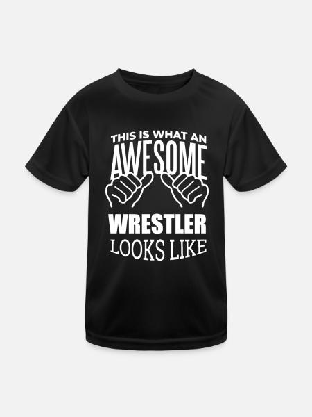 Wrestling - Kids Functional T-Shirt - black - Front