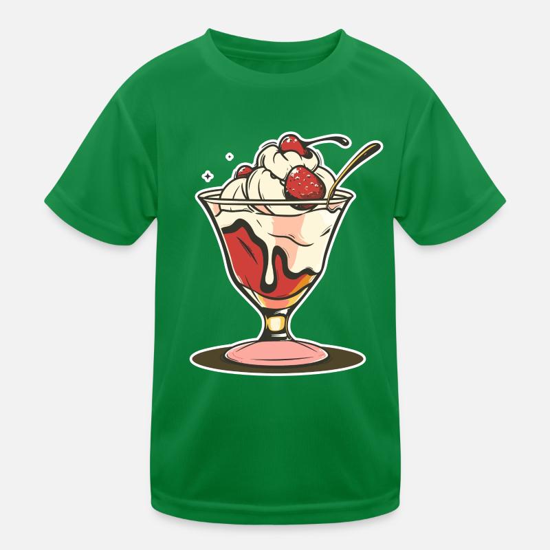 Dessin de coupe glacée T-shirt sport Enfant