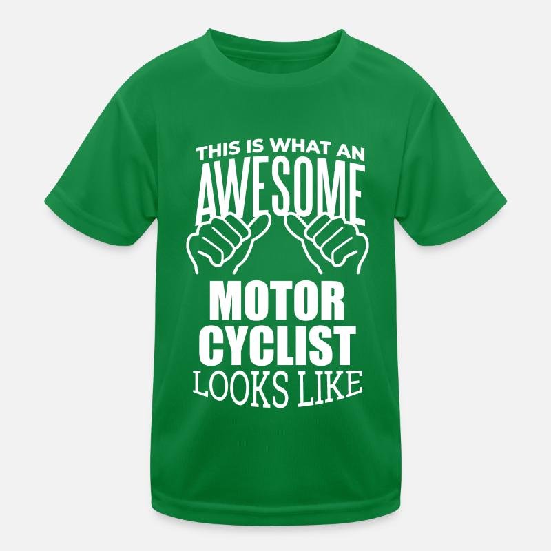 Motorrad Kinder Funktions-T-Shirt