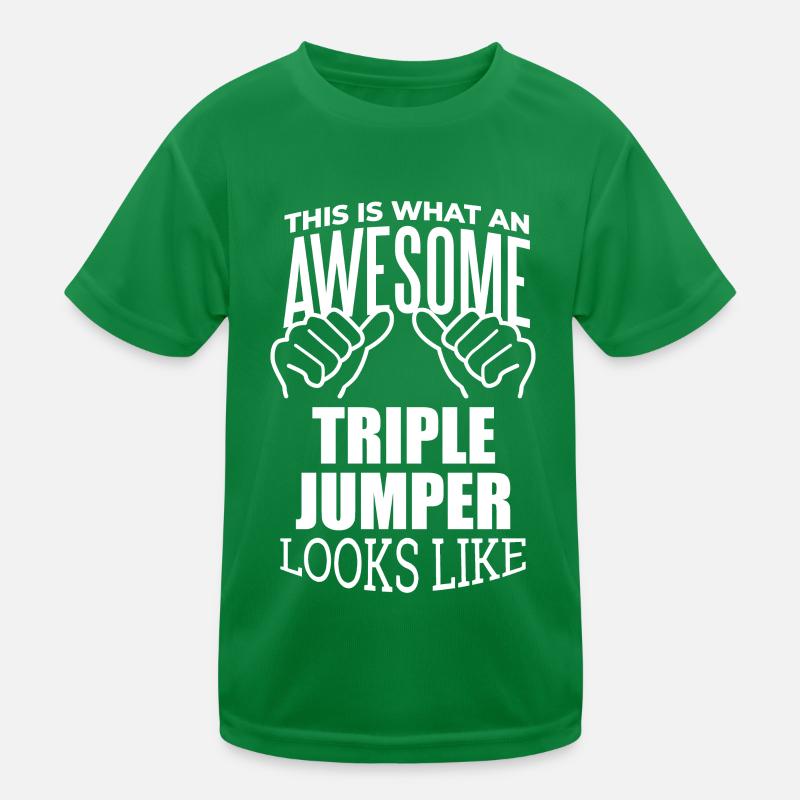 Dreisprung Kinder Funktions-T-Shirt