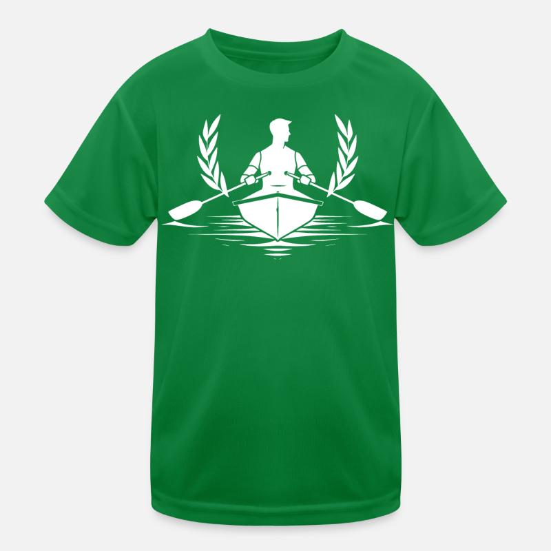 Rower Sketch Kids Functional T-Shirt