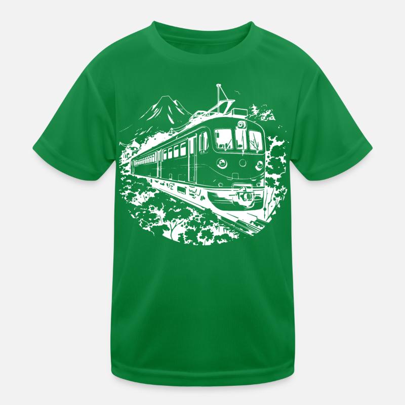 Railway Graphic Kids Functional T-Shirt