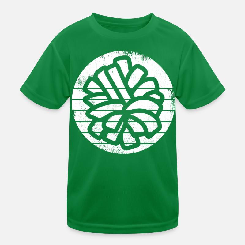 Cheerleader Pompons Kinder Funktions-T-Shirt
