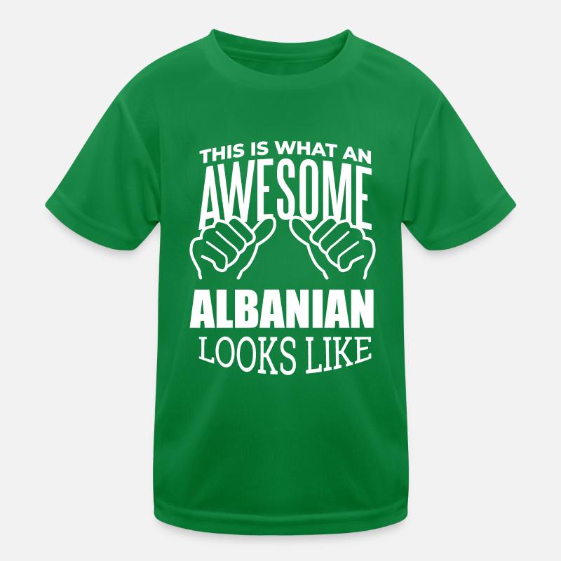 Albanien Kinder Funktions-T-Shirt