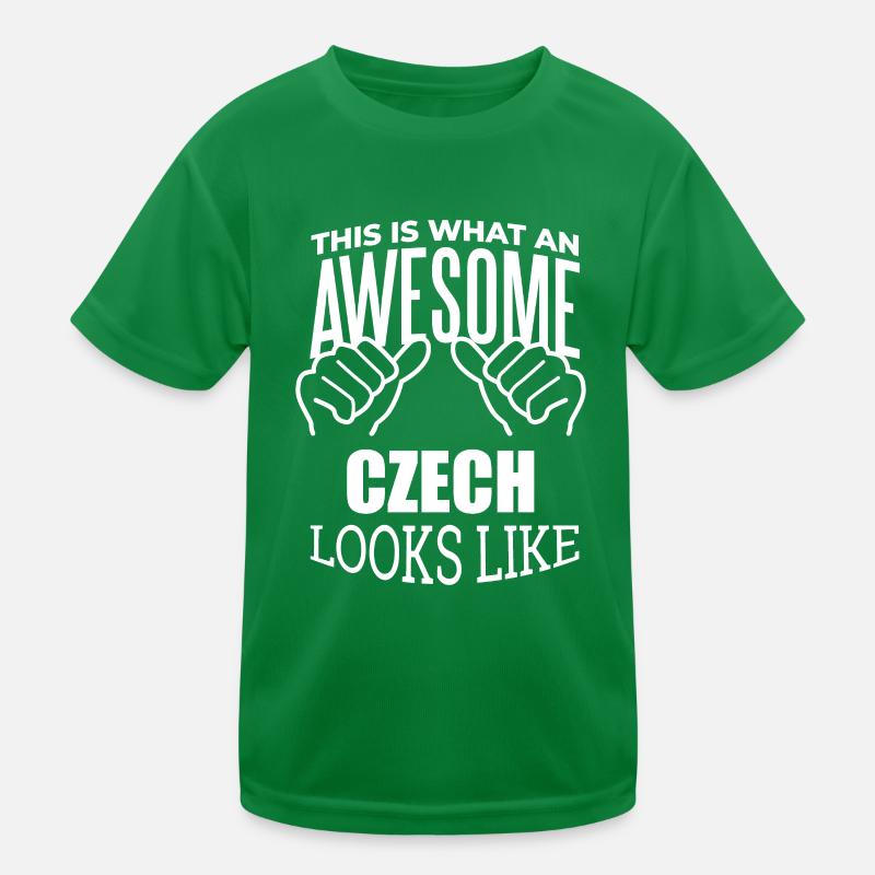 Czech Republic Kids Functional T-Shirt