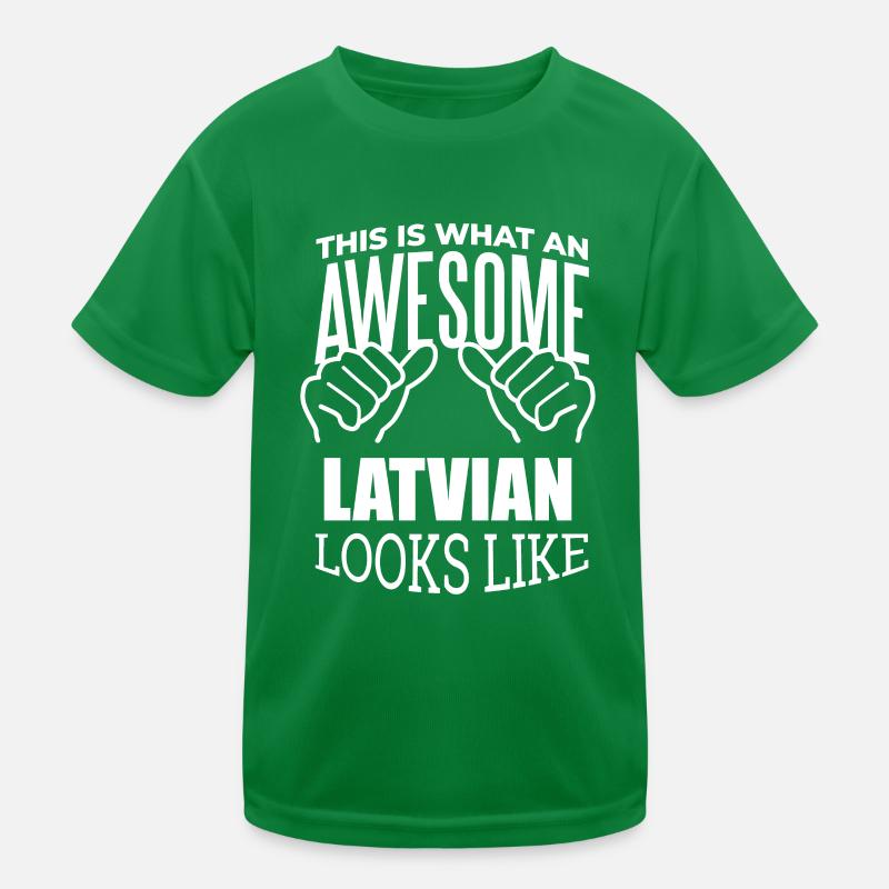 Latvia Kids Functional T-Shirt
