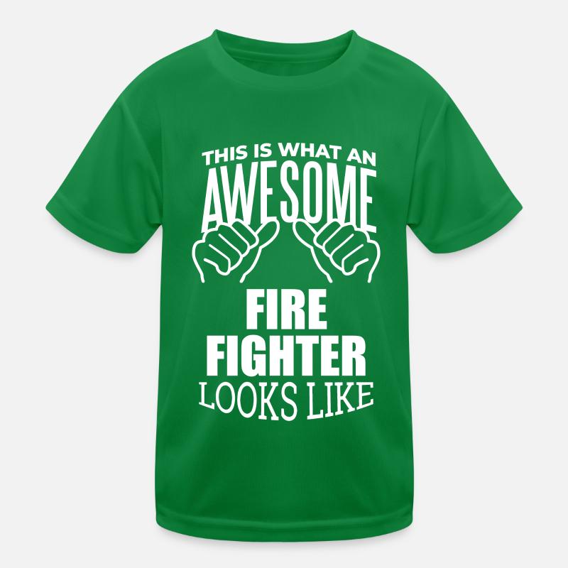 Firefighter Kids Functional T-Shirt