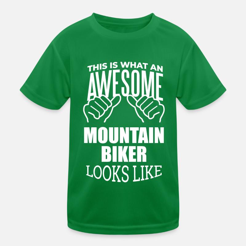 Mountainbiken Kinder Funktions-T-Shirt