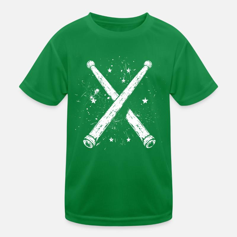 Drumsticks Graphic Kids Functional T-Shirt