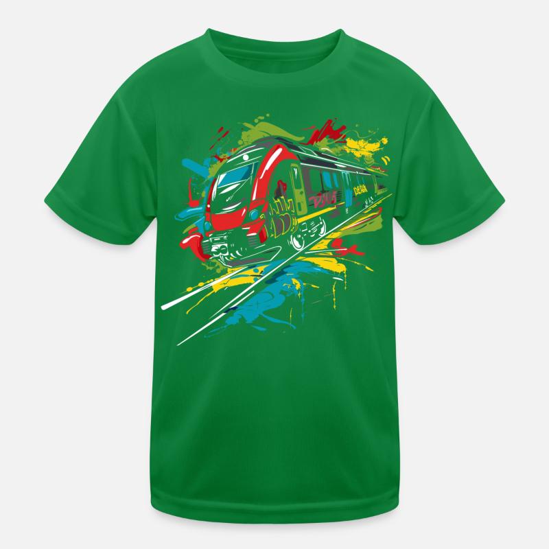 Graffiti Railway Kids Functional T-Shirt