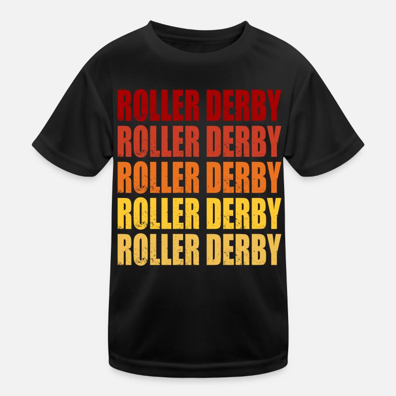Roller Derby Retro Vintage Grafik Kinder Funktions-T-Shirt
