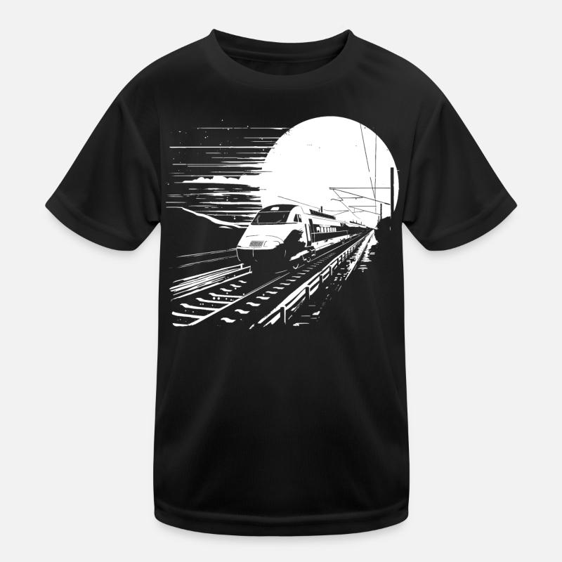 Railway Graphic Kids Functional T-Shirt