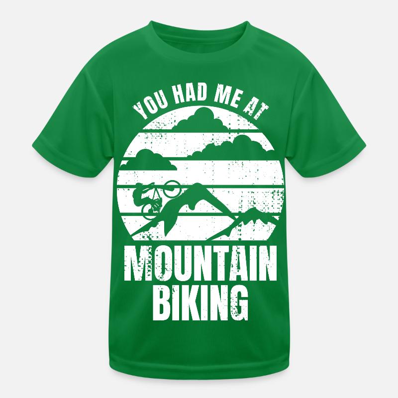 Mountain bikers Kids Functional T-Shirt