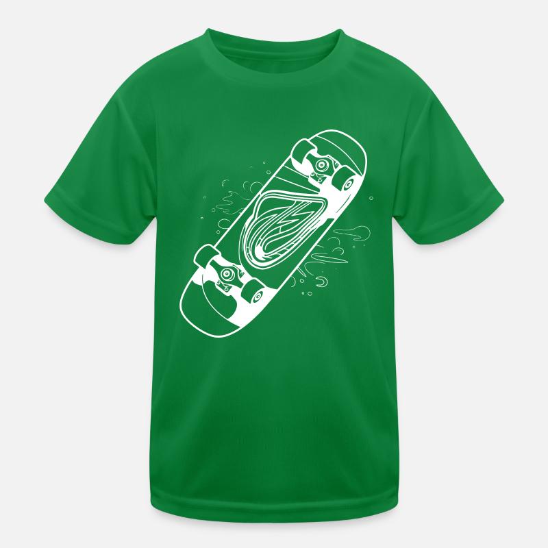 Dessin de planche à roulettes T-shirt sport Enfant