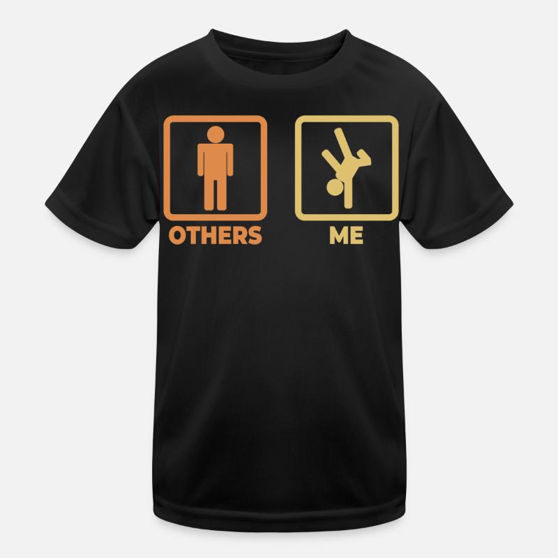 Breakdance stick figures Kids Functional T-Shirt