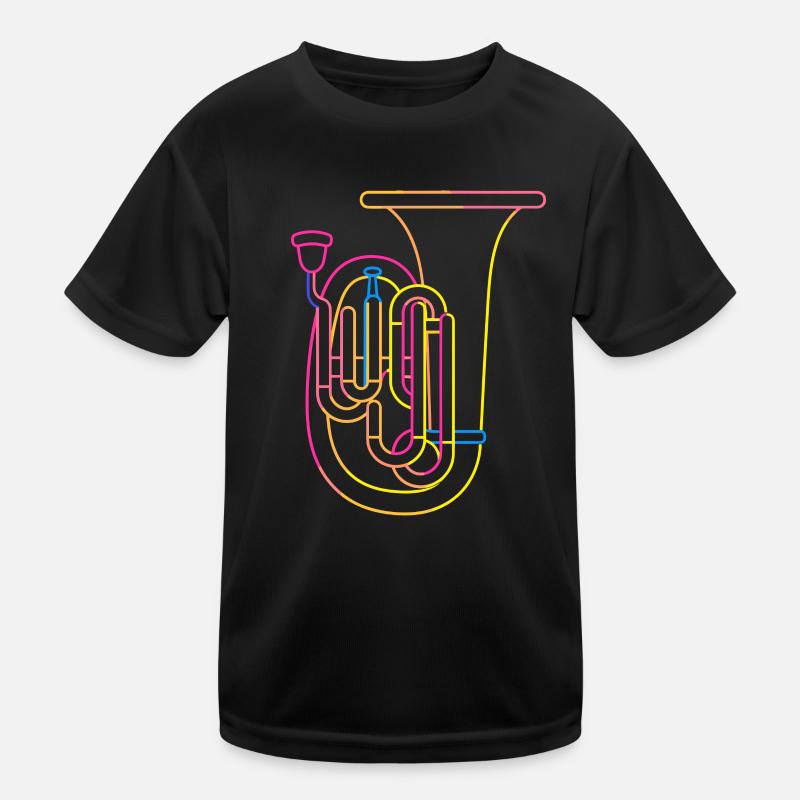 Dessin de tuba rétro T-shirt sport Enfant
