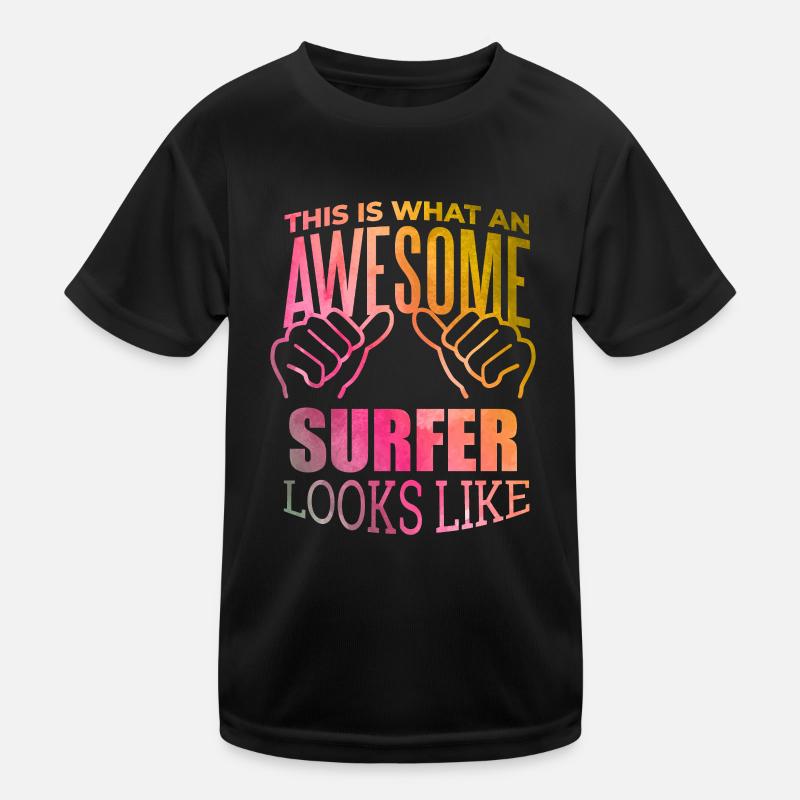 Surfen Kinder Funktions-T-Shirt