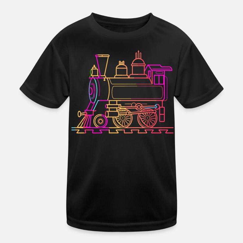 Cómic ferroviario Camiseta funcional para niños