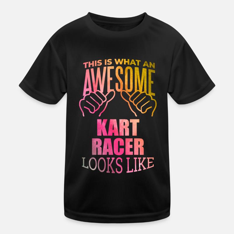 Go-Kart Kinder Funktions-T-Shirt