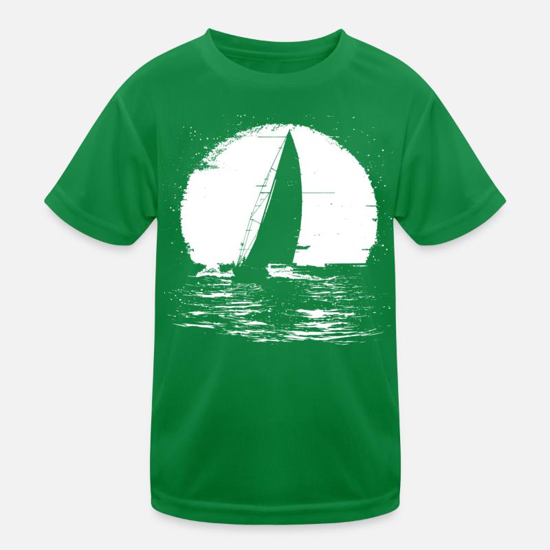 Segelboot Kinder Funktions-T-Shirt
