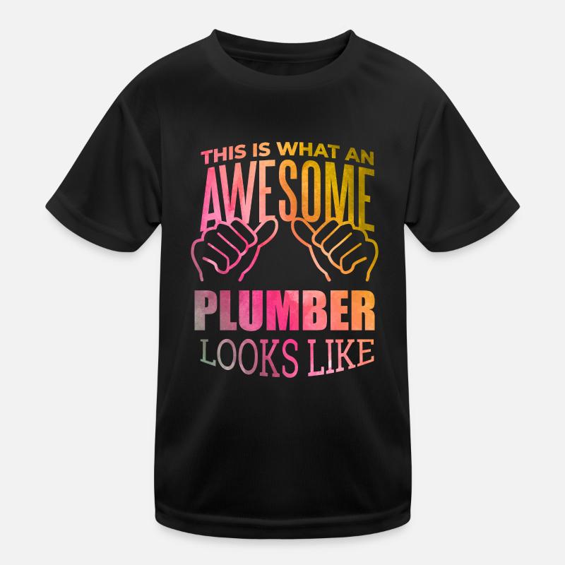 Plumber Kids Functional T-Shirt