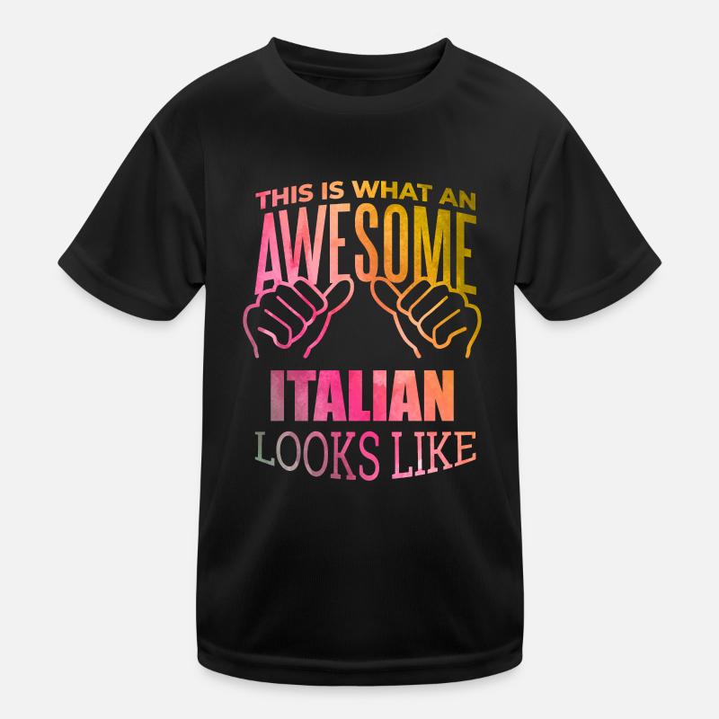 Italien Kinder Funktions-T-Shirt