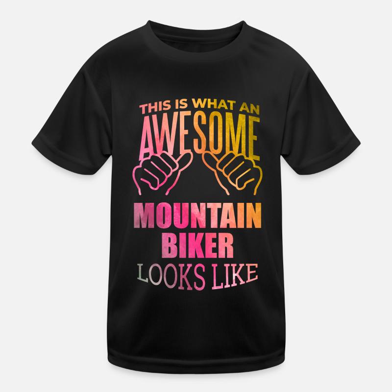 Mountainbiker Kinder Funktions-T-Shirt