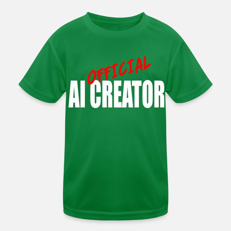 Official AI Creator Graphic Design Kids Functional T-Shirt