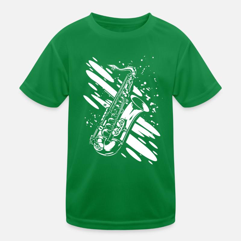Saxophone Kids Functional T-Shirt