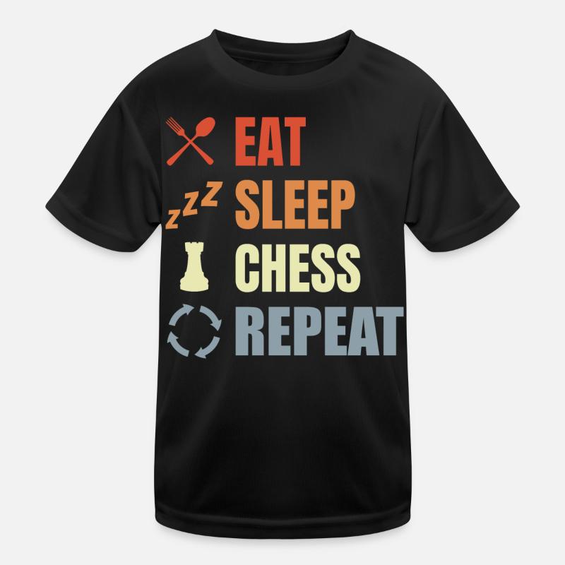 Chess Player Motivation Kids Functional T-Shirt