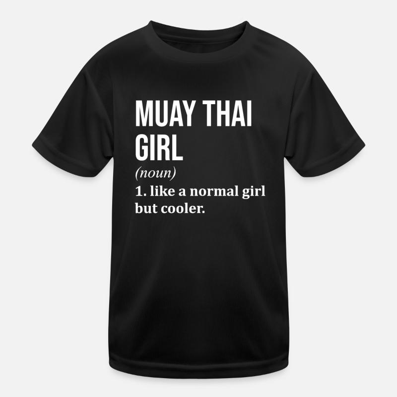 Muay Thai - Kids Functional T-Shirt - black