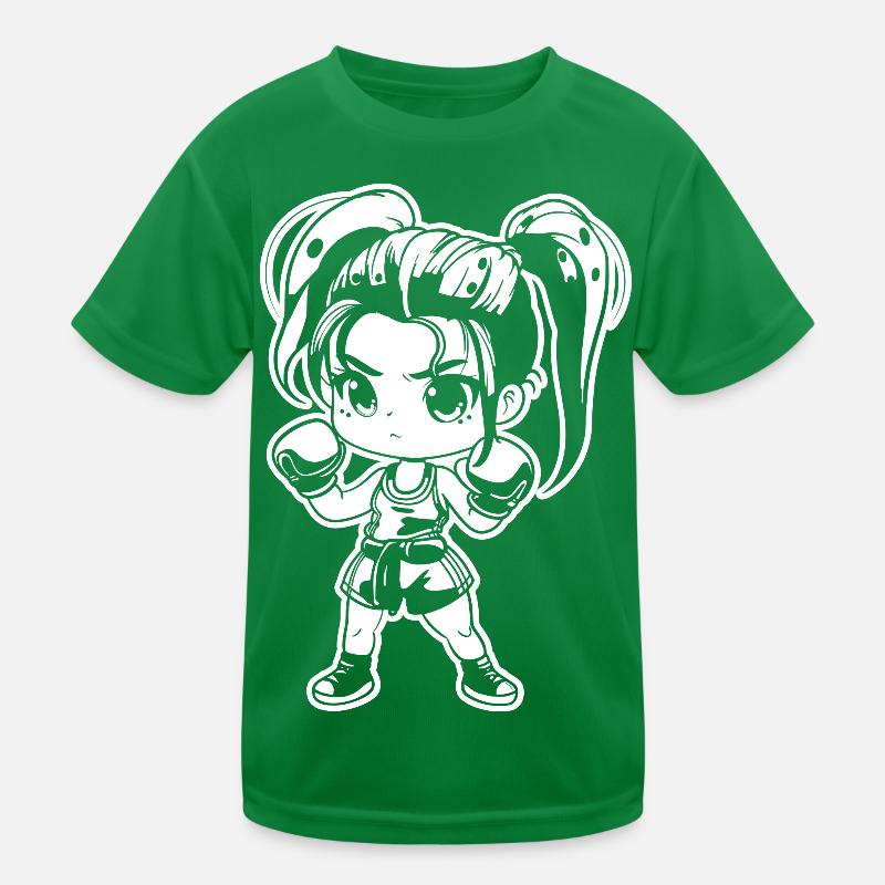 Kickboxer Manga Style T-shirt sport Enfant