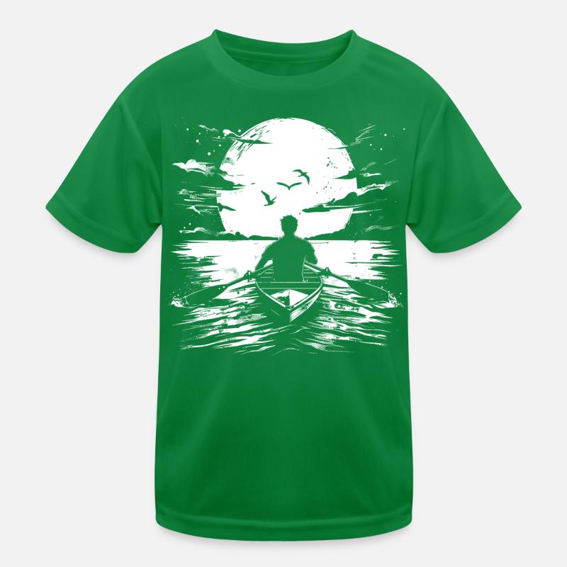 Ruderer Zeichnung Kinder Funktions-T-Shirt