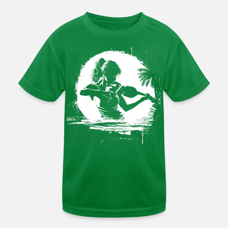 Female violinist Kids Functional T-Shirt