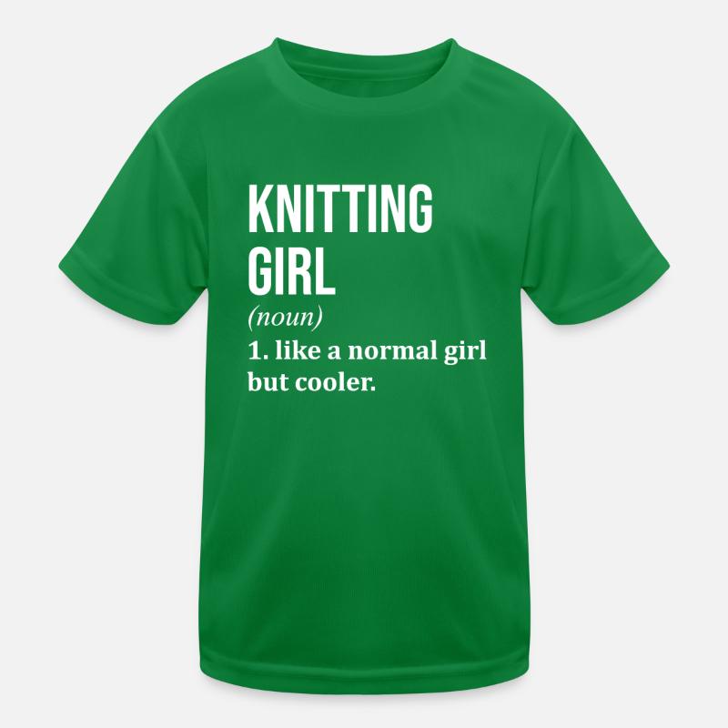 Stricken Kinder Funktions-T-Shirt