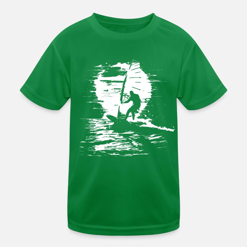 Windsurfer Kinder Funktions-T-Shirt