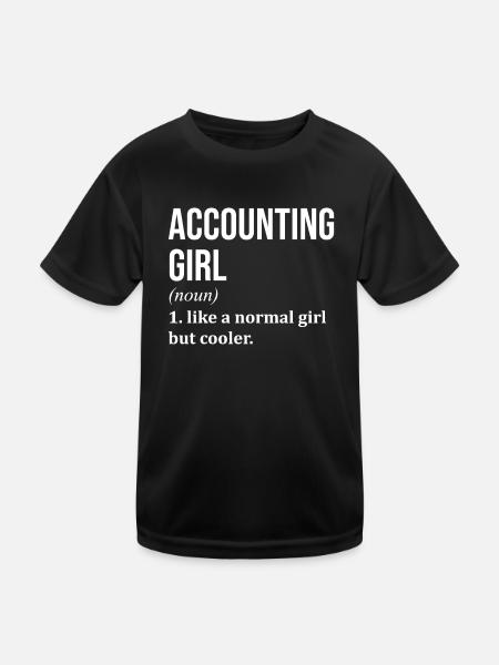 Accountant Accountant Accountant - Kids Functional T-Shirt - black - Front