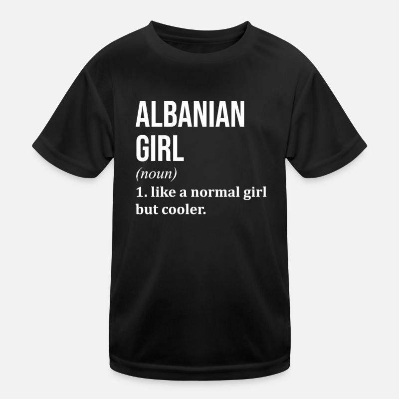 Albanien Kinder Funktions-T-Shirt