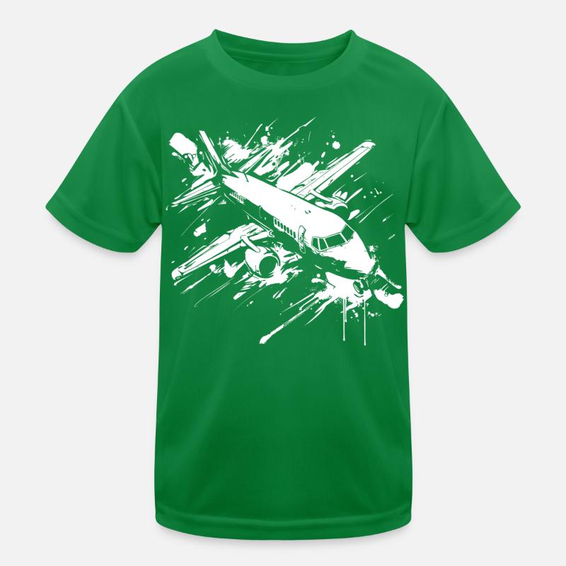 Avion Street Art T-shirt sport Enfant