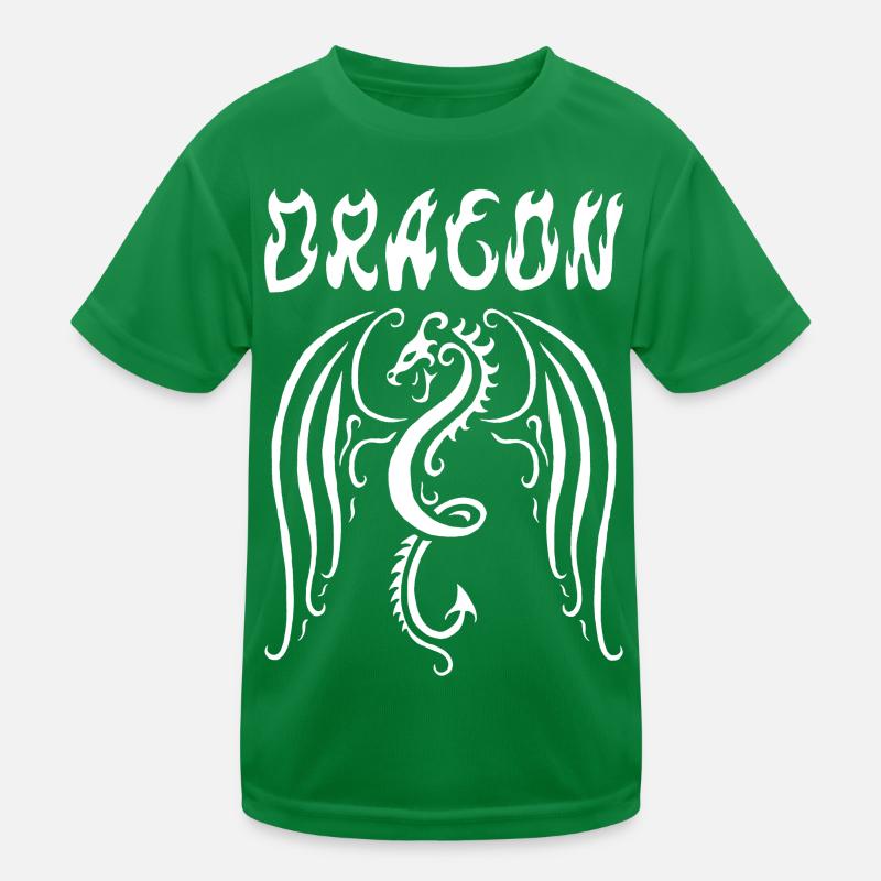 Weißer Drache Kinder Funktions-T-Shirt
