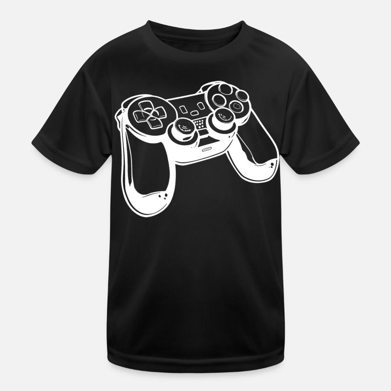 Game Controller Skizze Kinder Funktions-T-Shirt
