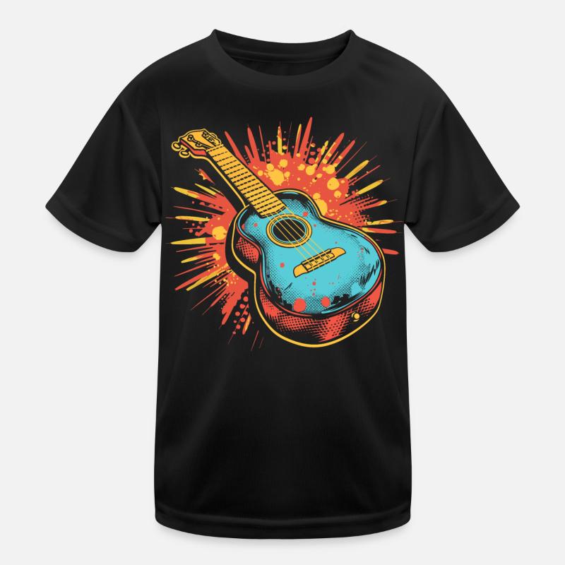 Ukulele Graphics Kids Functional T-Shirt