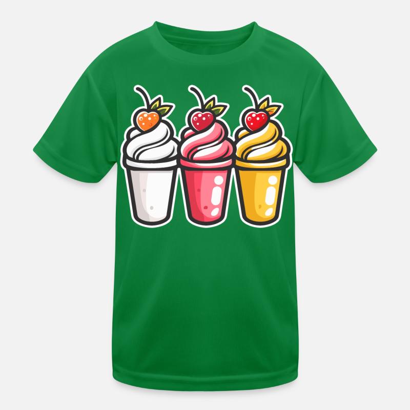 Eiscreme Becher Kinder Funktions-T-Shirt