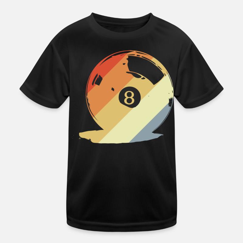Graphique rétro boule de billard T-shirt sport Enfant