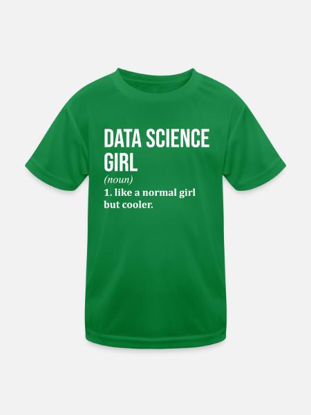 Datenwissenschaft - Kinder Funktions-T-Shirt - Kelly Green - Vorne